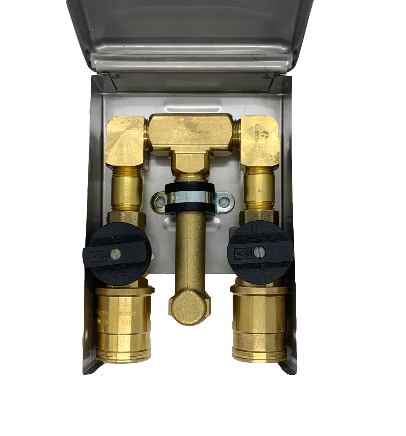 Manufacturing Ltd Double Gas Plug™ 1/2" Rear NPT Inlet, 2 x 1/2" Quick Disconnect Outlets