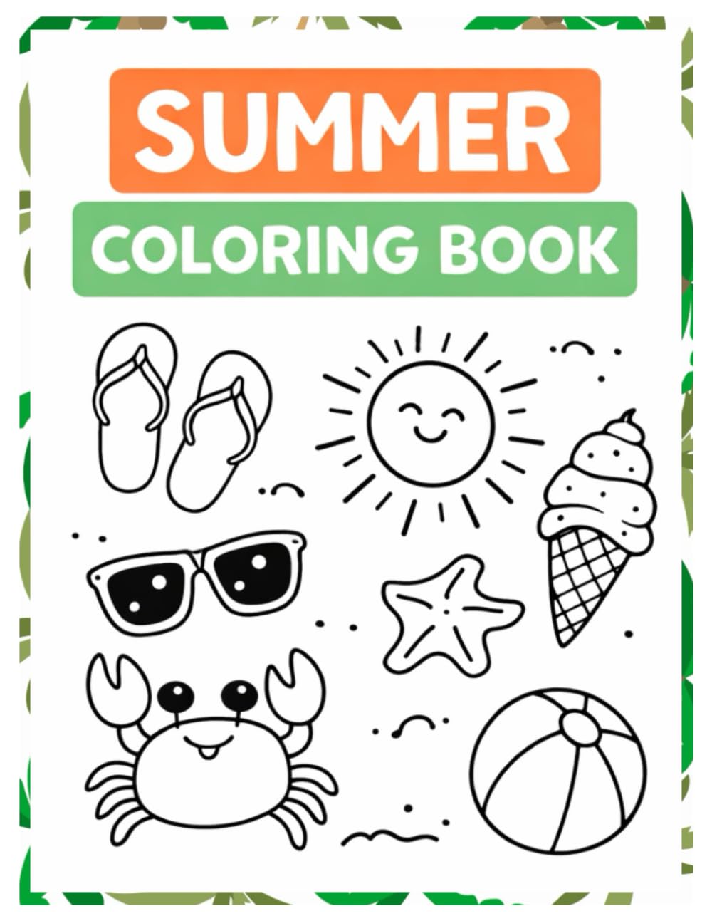Summer Coloring: Beach Time