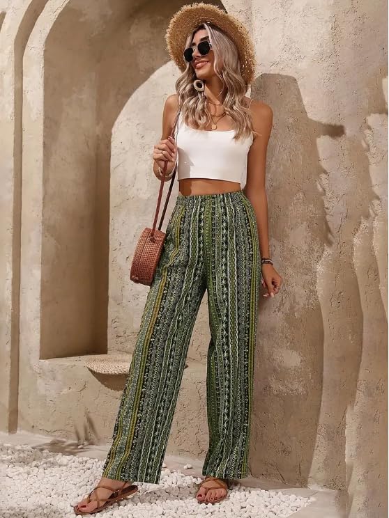 Wide Leg Pants Woman Stretchy Work Dress Pants Women Pull on Business Casual Slacks Trousers Fall Outfits2