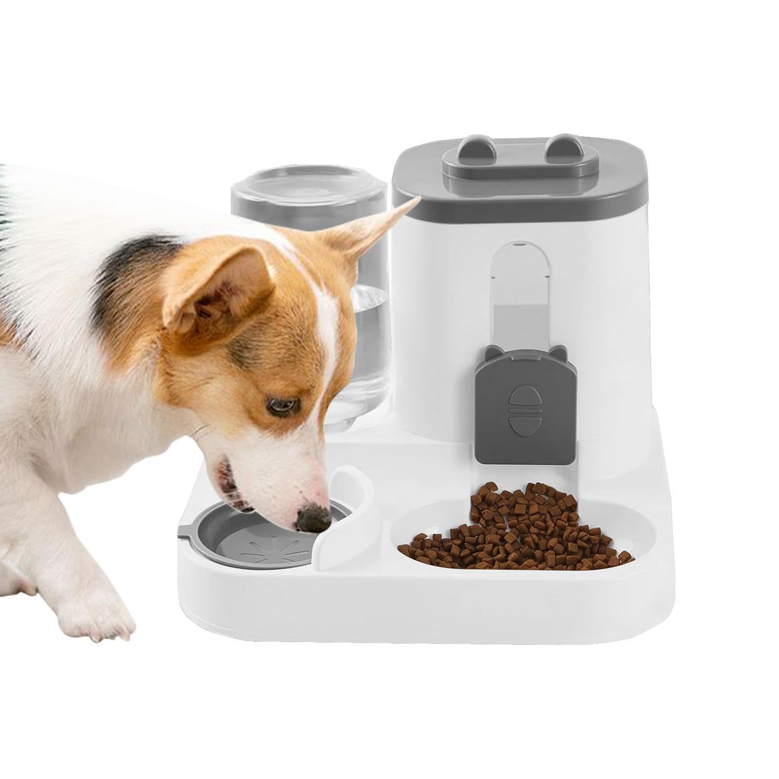 Mangiatoia Automatica Gatti | 'Acqua Antigoccia Di Grande Capacità | Distributore Automatico Per Gatti E Cani - Per Gattini Cuccioli Taglia Piccola Media Interno Esterno Balcone Giardino Cortile