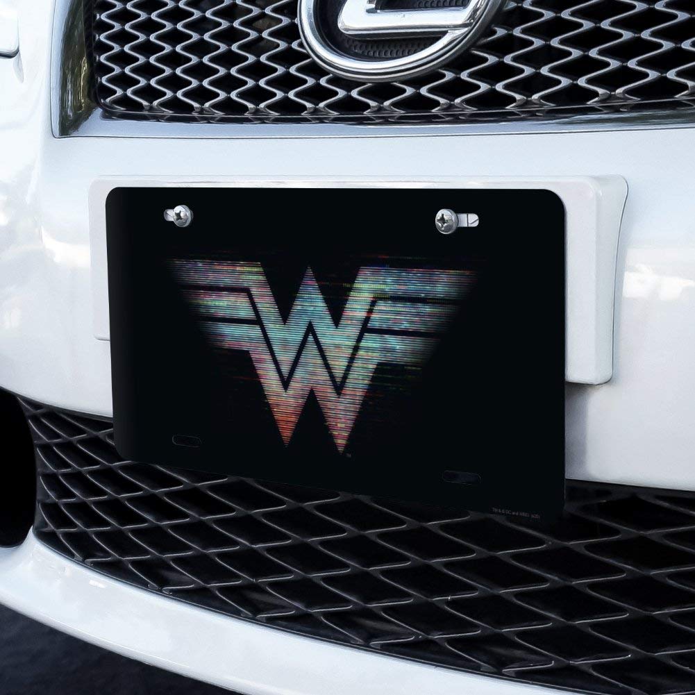 GRAPHICS & MORE Wonder Woman 1984 Glitchy Logo Novelty Metal Vanity Tag License Plate