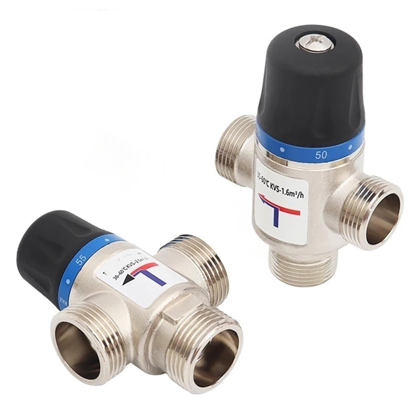 Valvola miscelatrice termostatica a 3 vie DN20/25 - Compatibile con scaldabagno solare e bagno, valvole miscelatrici termostatiche (filettatura maschio)(Male Thread DN25)