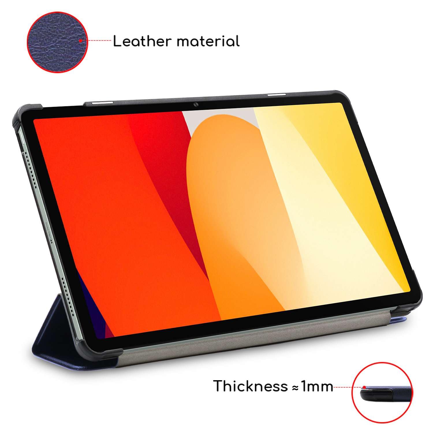 EbestStar Hülle Für Xiaomi Redmi Pad SE (2023) – Slim Smart Cover Mit Ständerfunktion, Automatischem Wake/Sleep, Dunkelblau