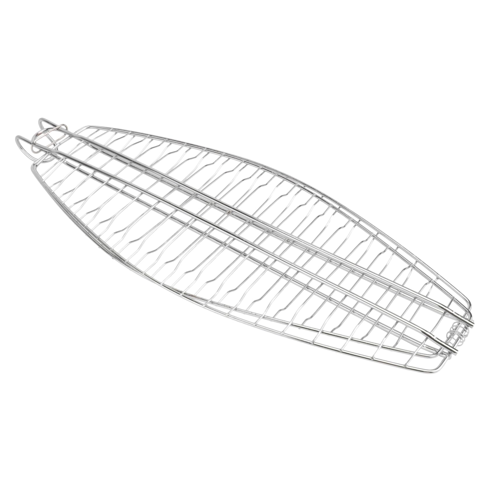 Happyyami Fish Grill Basket with Hook Non Stick Mesh Barbecue Tool for Outdoor Grilling Durable Bbq Grill Basket for Fish Meat and Vegetables Easy to Use and Clean