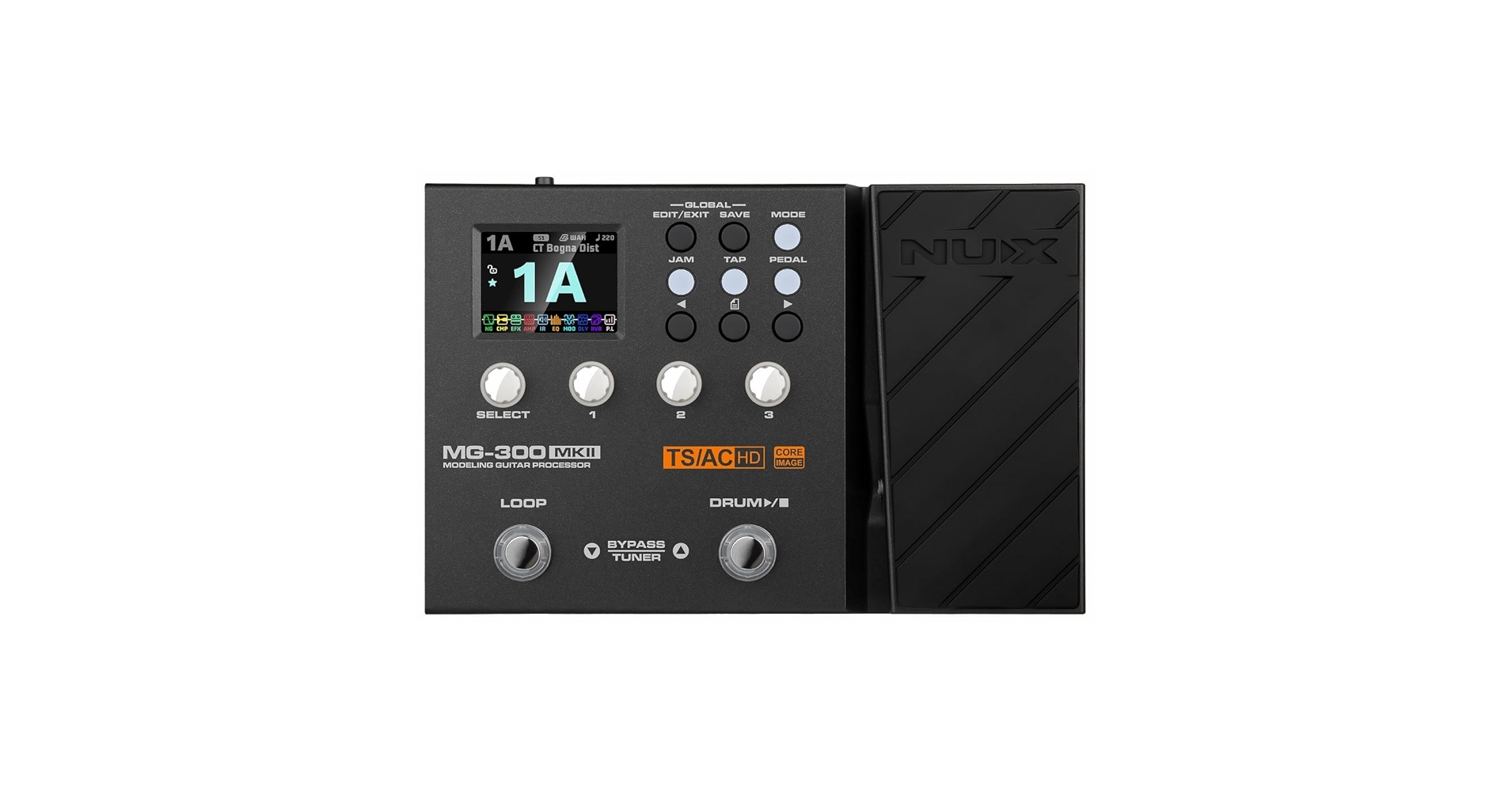 NUX MG-300 美品 NUX MG-300 Micro Guitar Processor, Multi-Effects – Easy