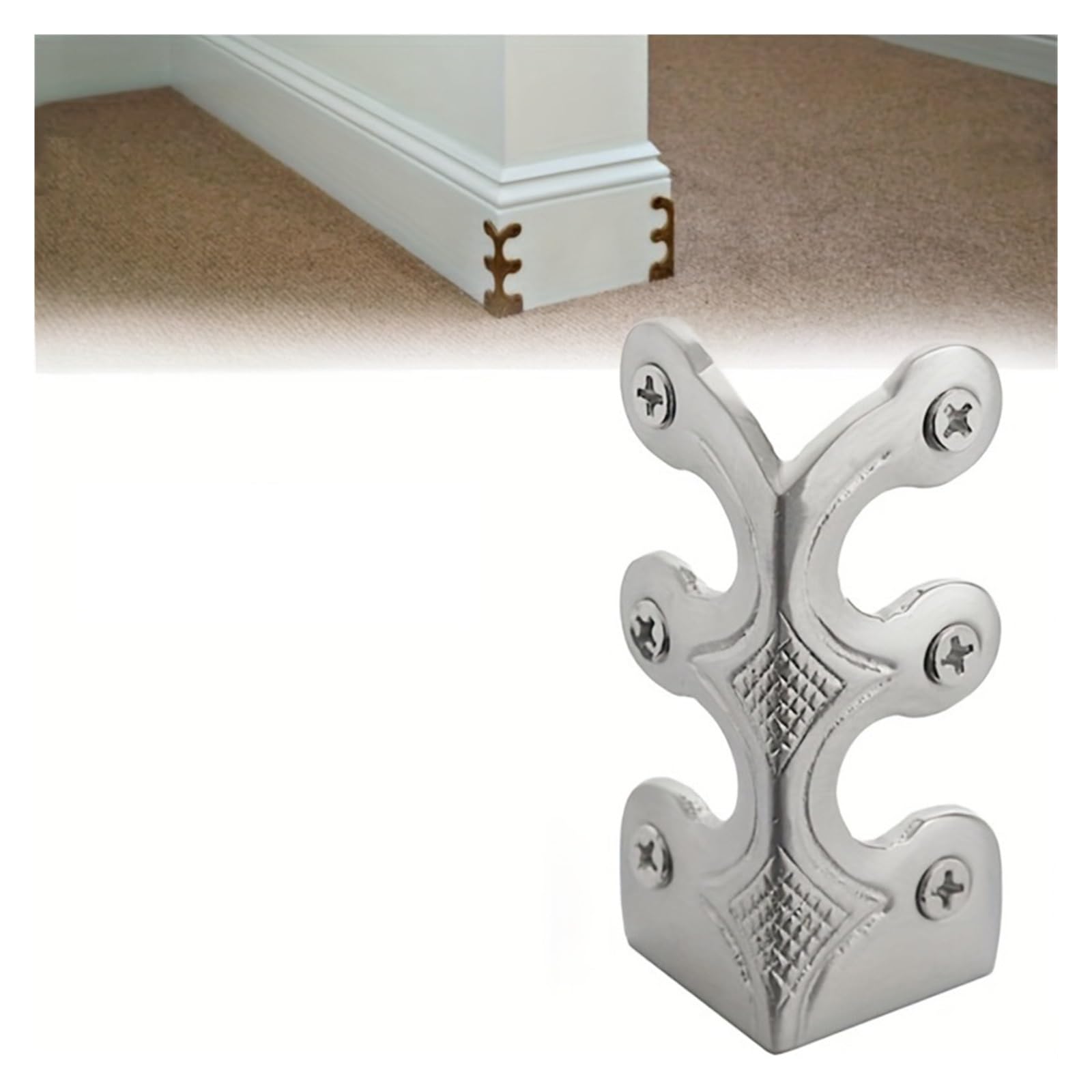 Lqrctry Silvery Metal Corner Guards