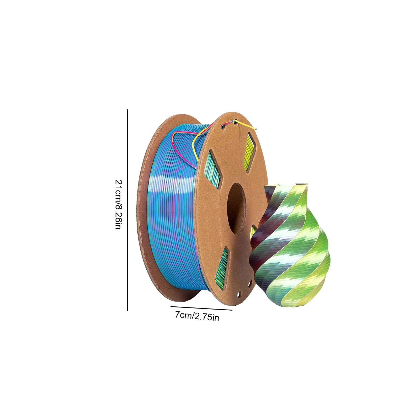 Filamento para impresora 3D, paquete de filamento PLA de 1.75 mm | paquete de accesorios para impresora 3D, material de impresión fuerte y suave, rollo de recambio de filamento 3D para bolígra