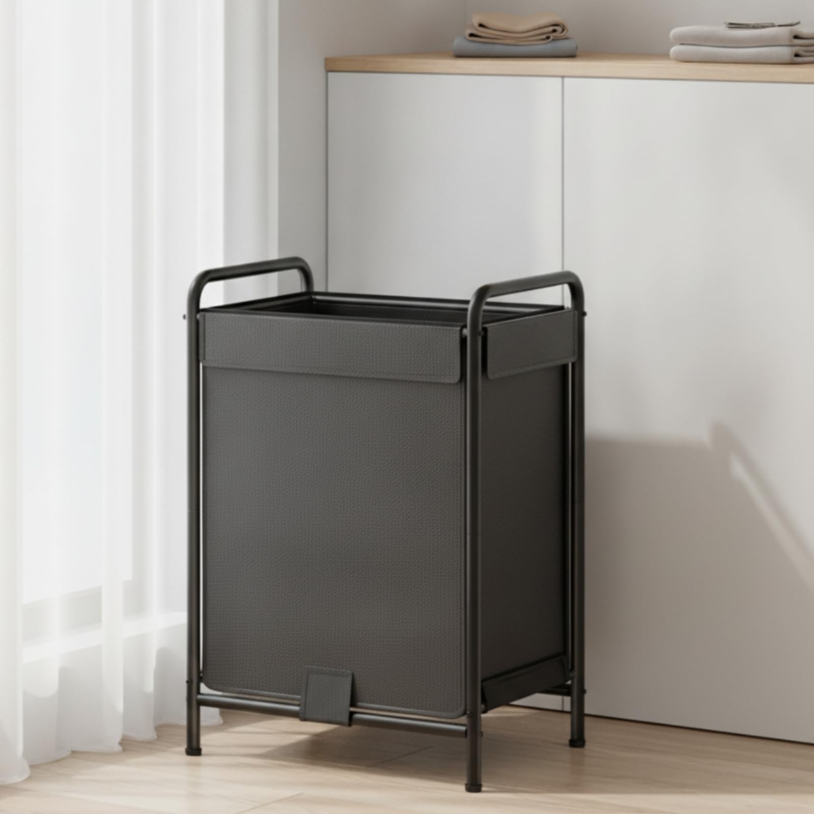 MagiDeal Cesto Biancheria Bagno Cesto Cestino Contenitore Organizzatore in Oxford con Struttura Stabile E Manici a Tubo Apertura Superiore per Carico Facile