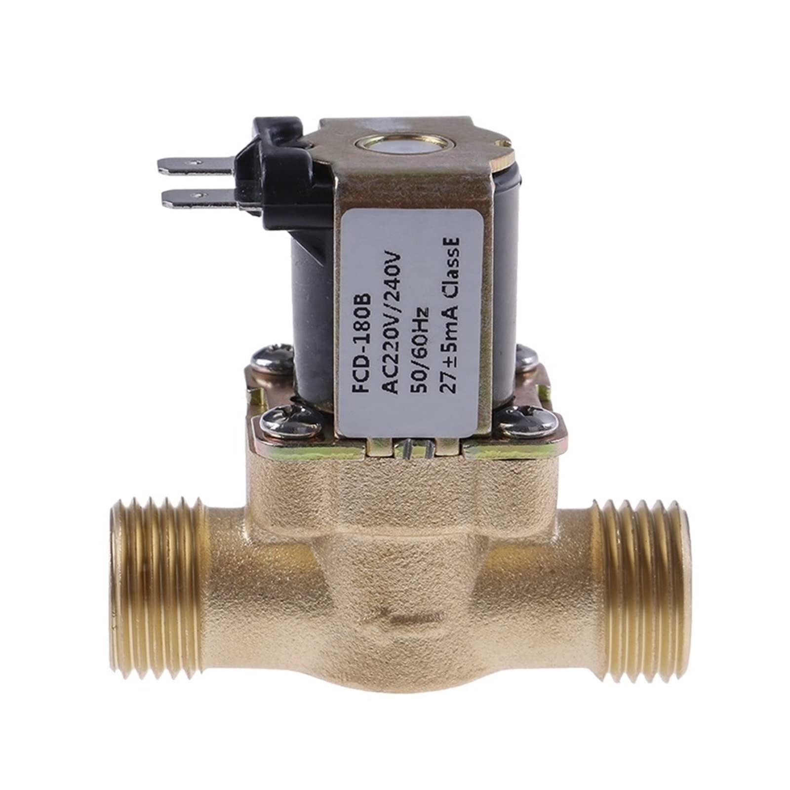 QRUYHBAJU Withstand high Pressure and Temperature Extremes 1PC DC 12V 24V AC 220V G1/2 Brass Electric Solenoid Valve for Solar Water Heater(220 Volt)