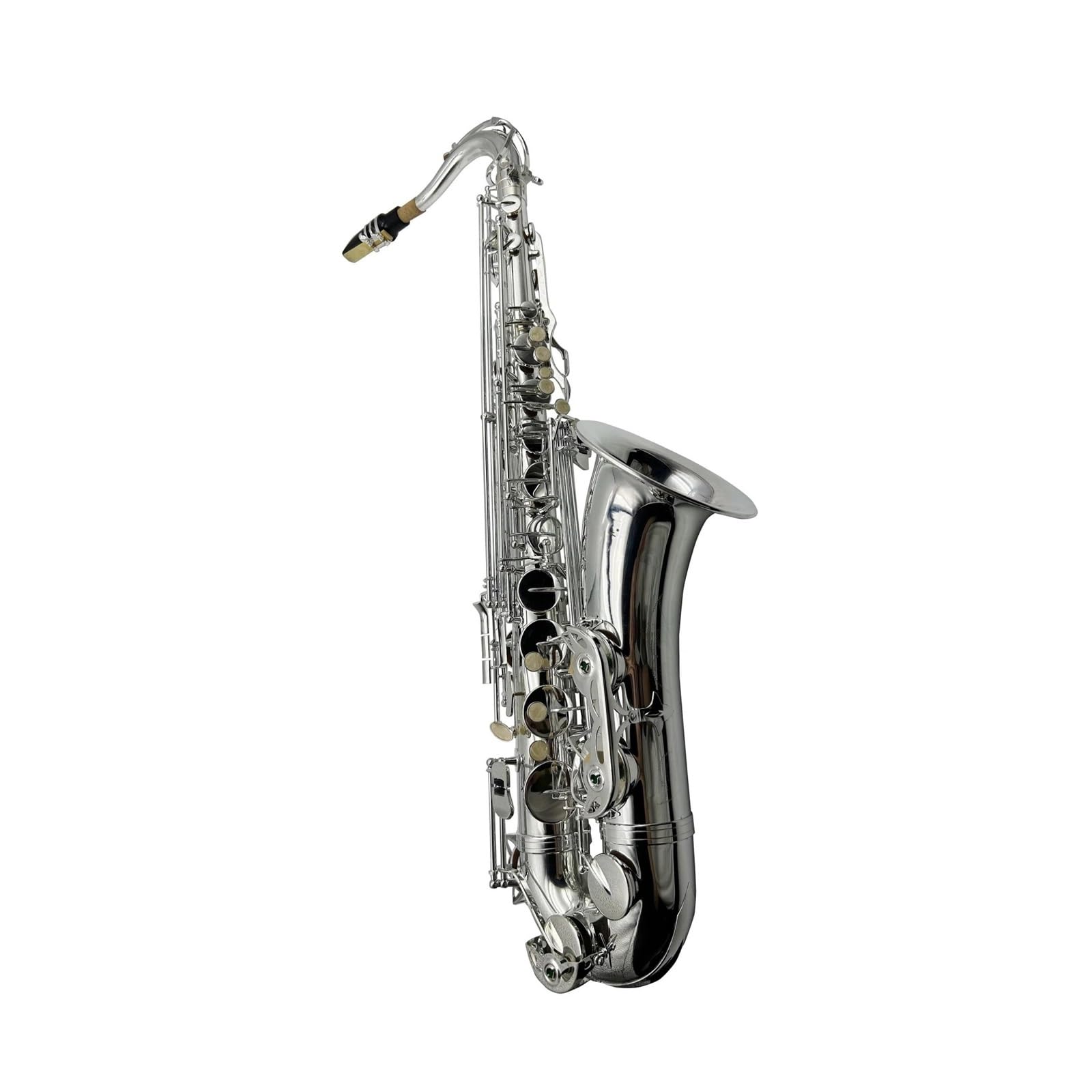 Saksofony Dla Początkujących Profesjonalny Srebrny Saksofon Tenorowy Instrument Dęty Drewniany Z Tonacją B