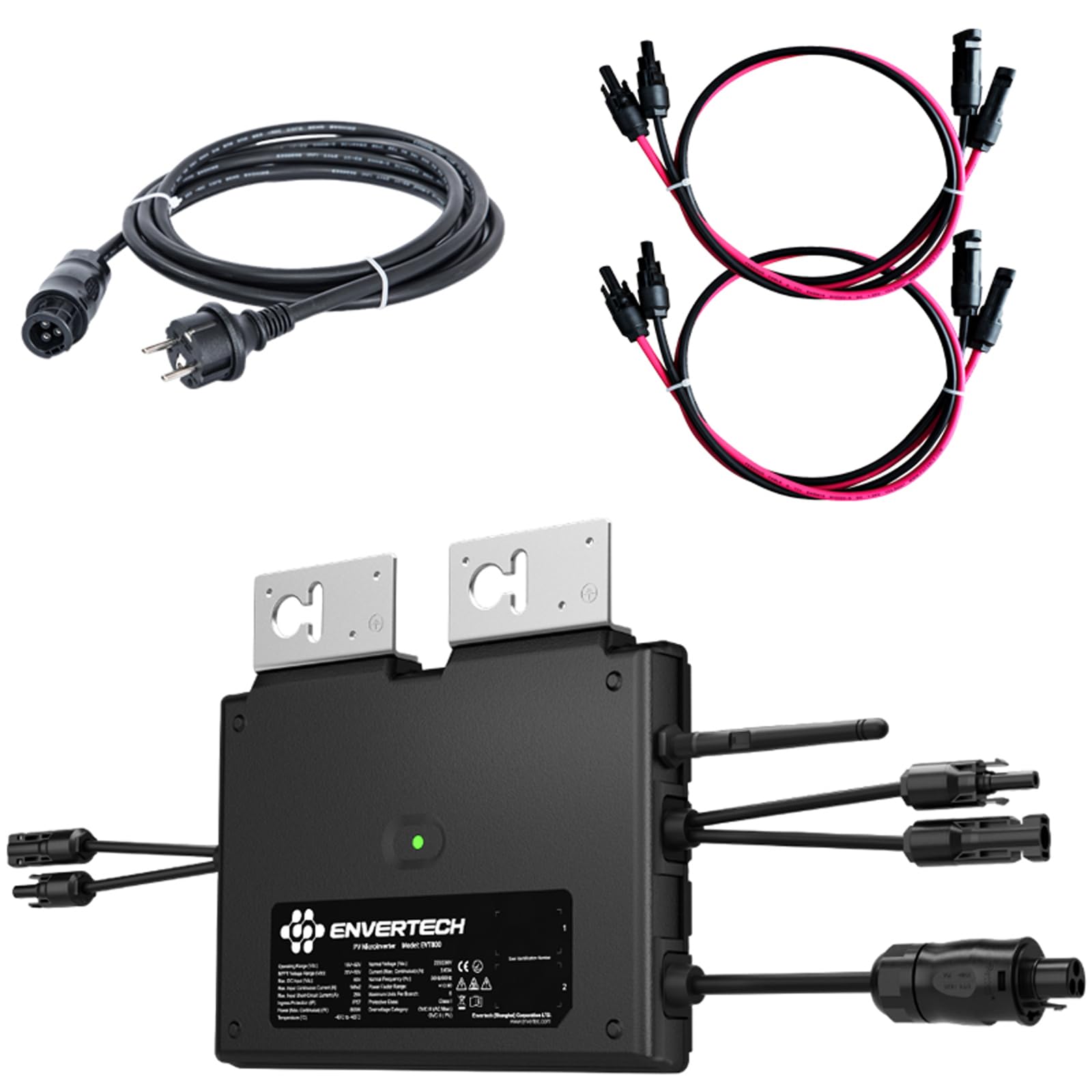 Envertech Mikrowechselrichter EVT800 Komplett-Set mit integriertem WiFi