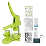 YYMTTOR Button Maker Machine Kit 32mm (1.25 Inch) – DIY Pin Badge Press with 100 Button Parts, Custom Pin Maker for Crafts, Parties & Gifts