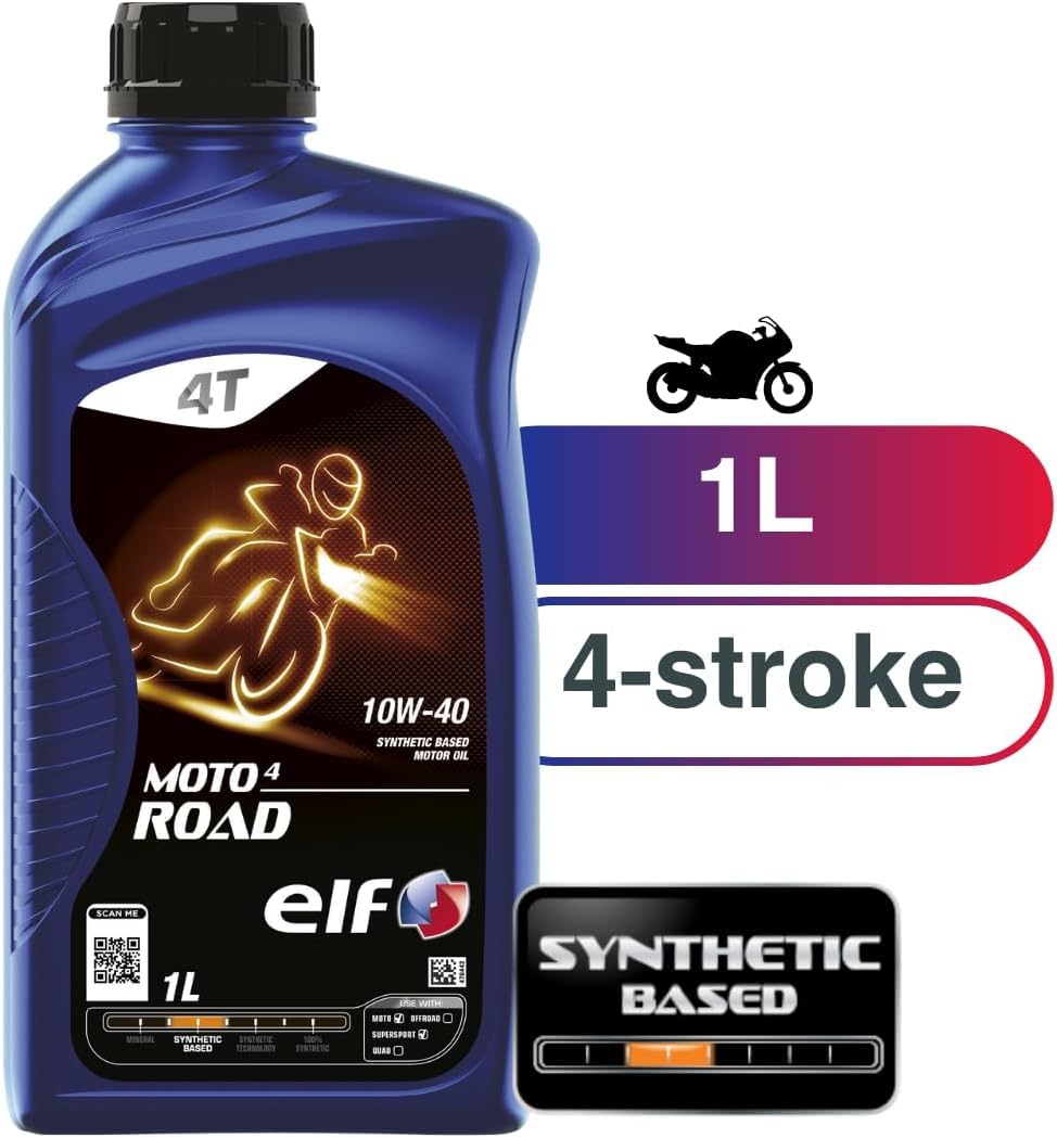 Amazon | エルフ (ELF) エンジンオイル MOTO 4 ROAD 10W-40 バイク用