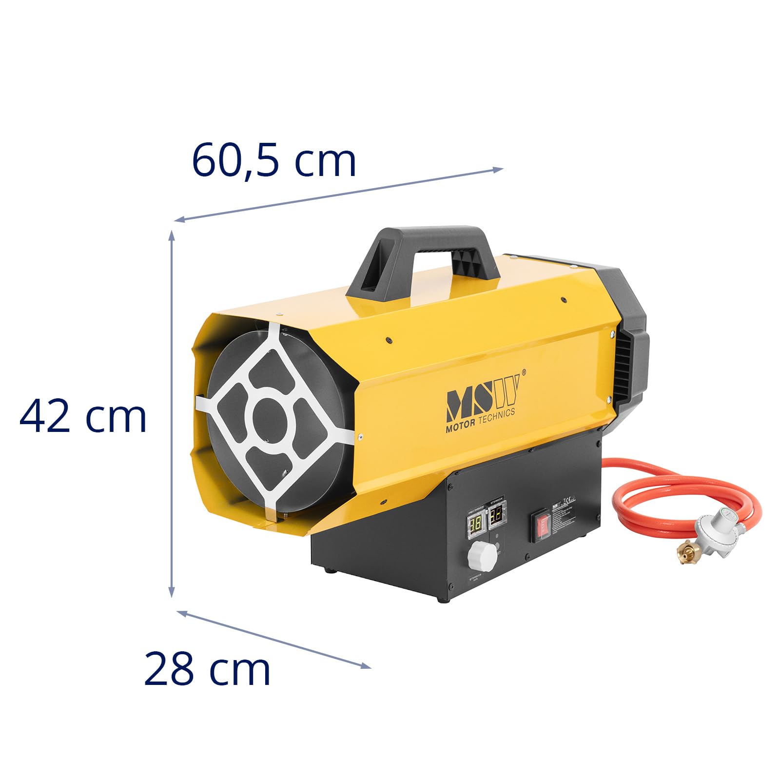 MSW Gasheizer 60 kW 510 m² Gasstrahler Gas Heizgebläse Zeltheizung Gas