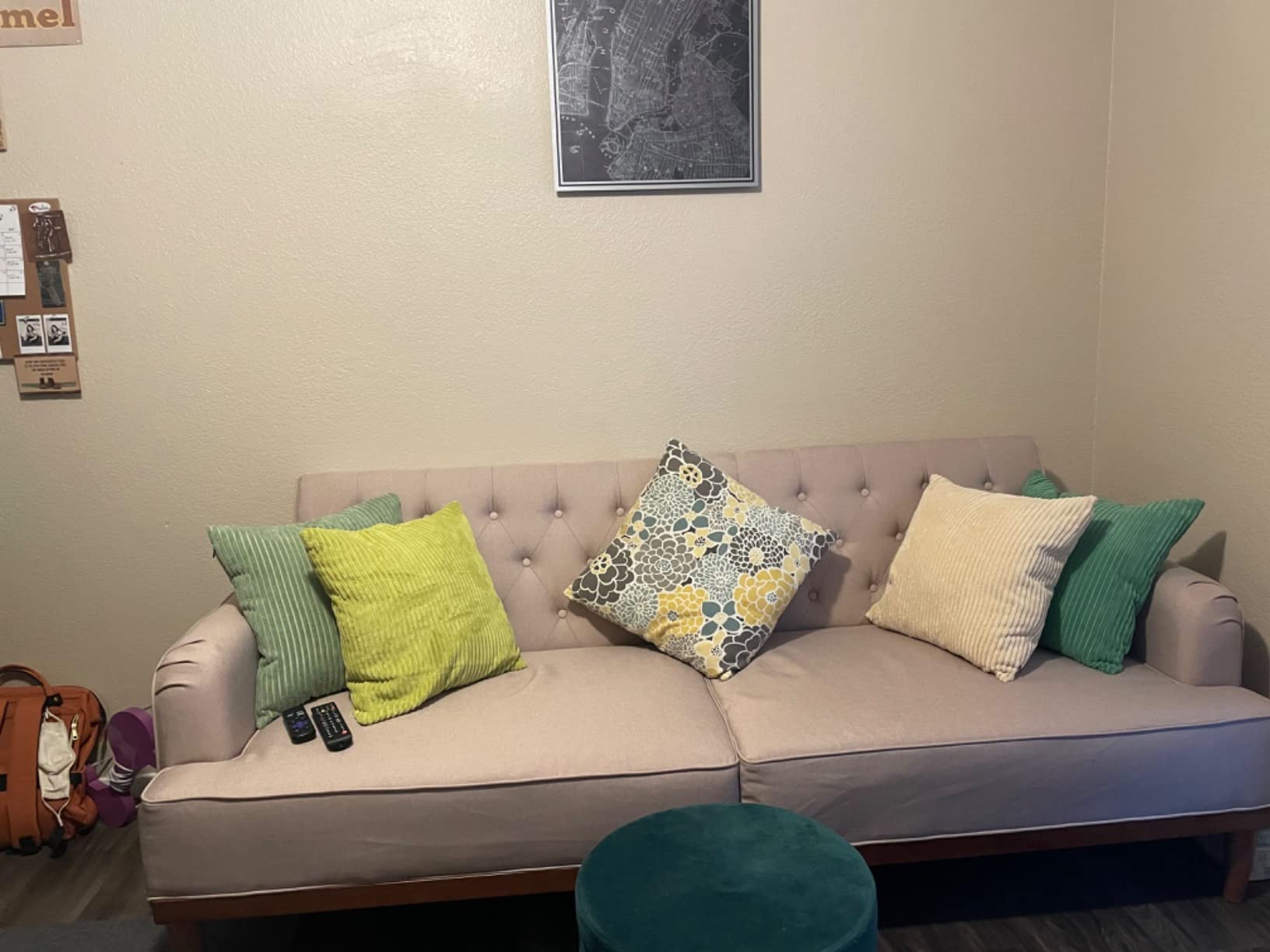 47/mo Finance Mr. Kate Stella Vintage Convertible Sofa Bed Futon