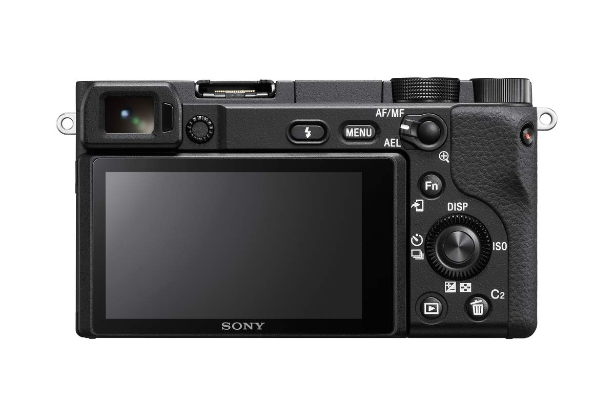 Sony Alpha 6400 APS-C Spiegellose Kamera mit 16-50mm Objektiv (Schneller 0,02s Autofokus mit Augenerkennung für Mensch und Tier, 4K-Filmaufnahmen und neigbares Display für Vlogging)