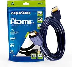 CABO HDMI 2.0 4K 3D 19 PINOS - 3 METROS