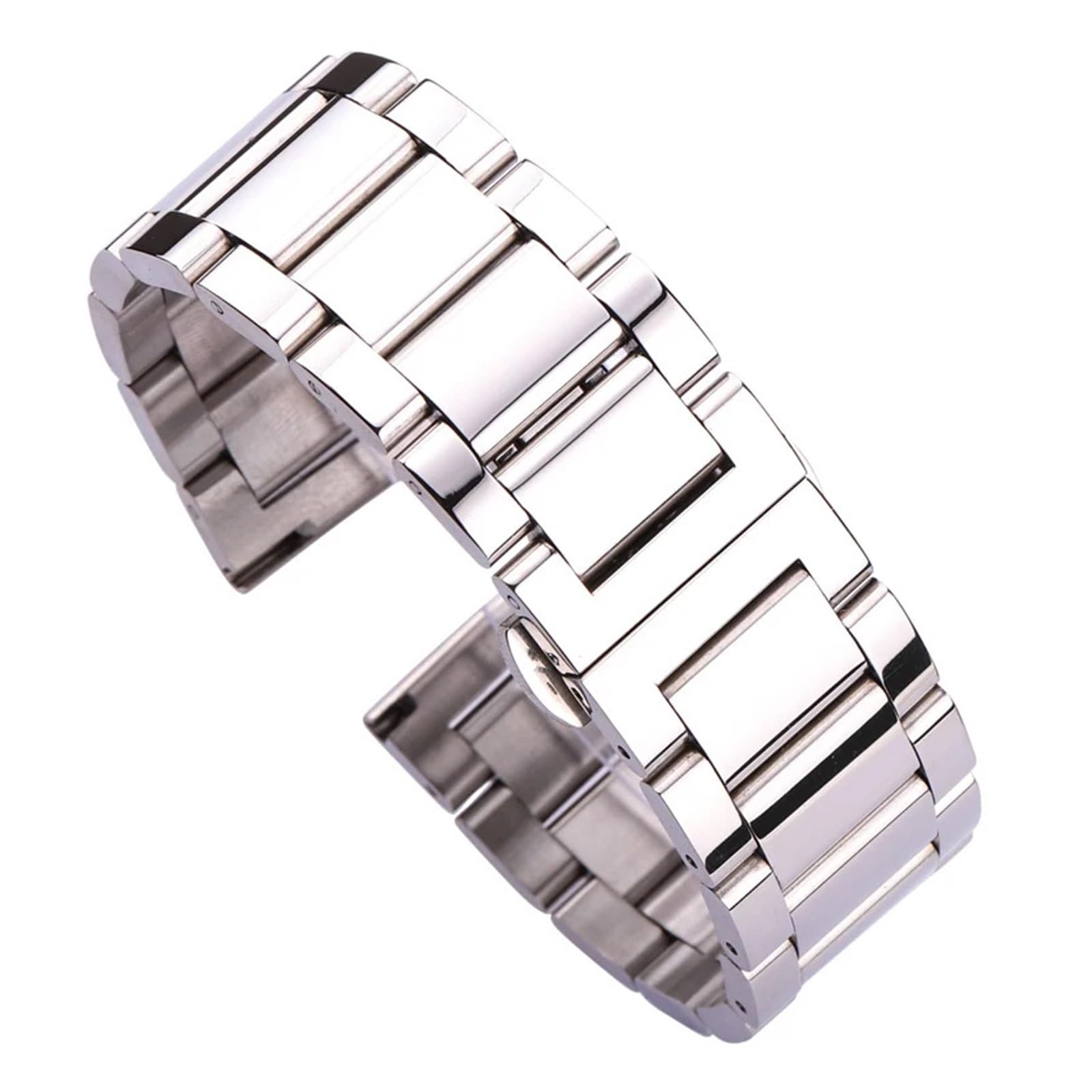 SiChouwz Cinturino In Acciaio Inossidabile Bracciale In Metallo Massiccio Cinturino Di Ricambio 18mm 20mm 22mm 24mm Include Strumento