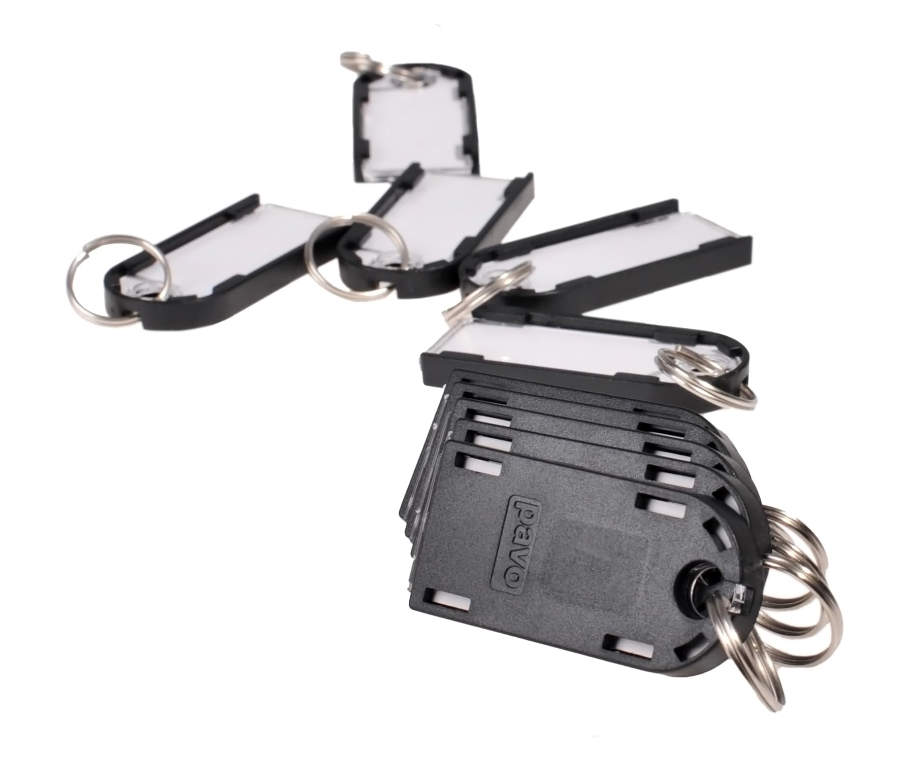Pavo - Technologie magnétique, lot de 50 porte-clés magnétiques, aimants, 50 pièces - Noir 8012152
