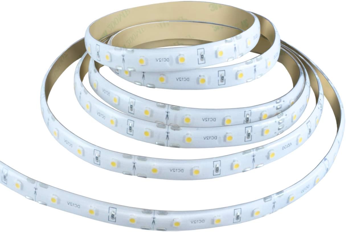 Good Earth Lighting 6-Foot White LED Tape Light Reel – Flexible Strip Light for Under Cabinet, Accent & Task Lighting – Easy Install