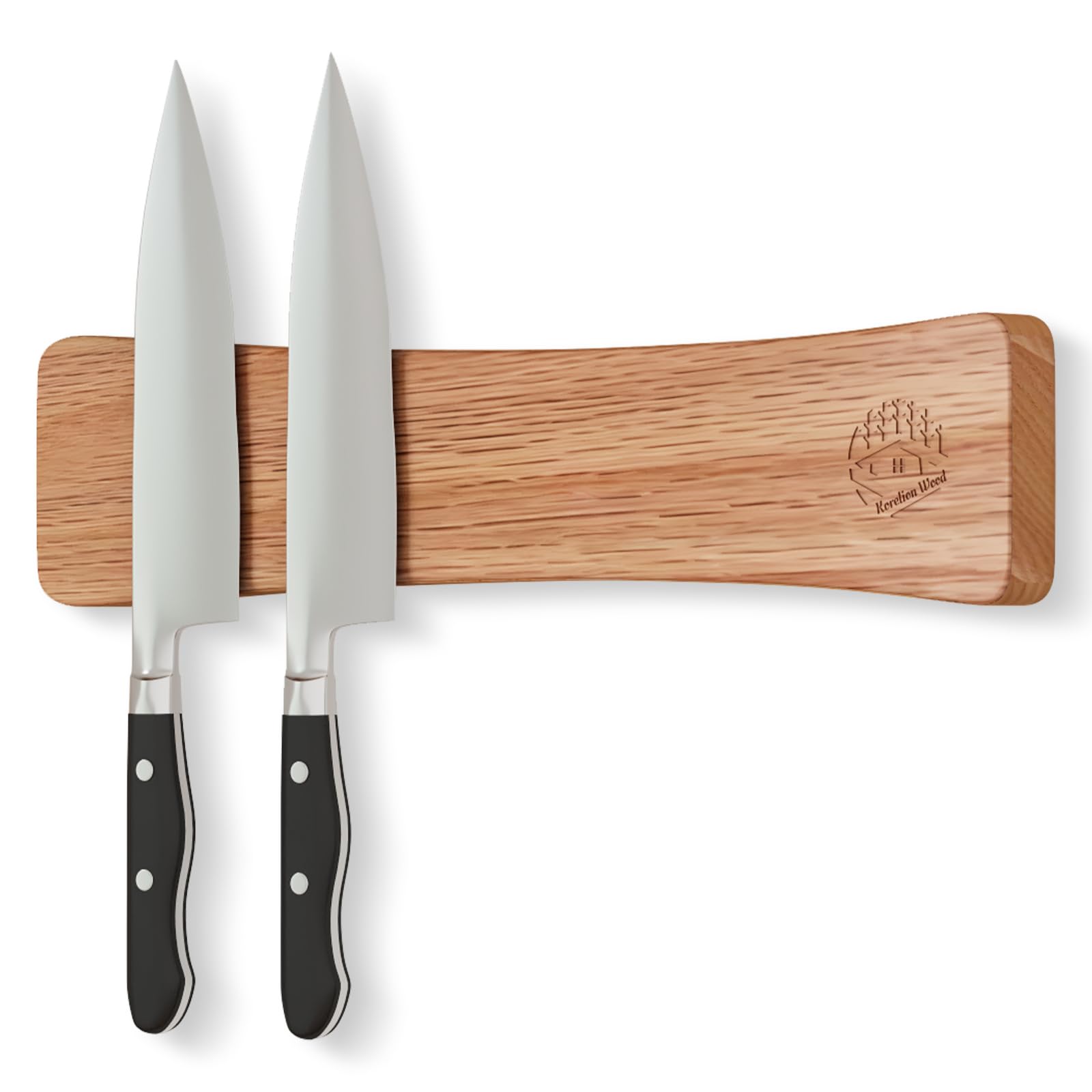 KORELION WOOD Oak Magnetic Knife Strip