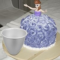 Vista 5 de 2 piezas de vestido de princesa para muñecas, molde para tartas, molde de aluminio con núcleo calefactor para boda, cumpleaños, aniversario