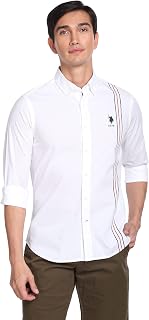 U.S. POLO ASSN. Regular Fit Shirts for Men - 100% Cotton, Full Sleeve Mens Casual Shirts Price In India