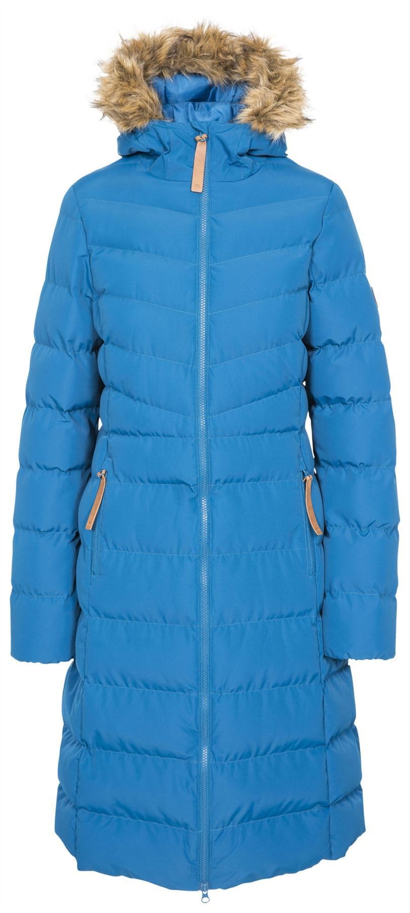 Trespass Women's Blue Audrey Padded Longer Length Casual Jacket - Cosmic Xs