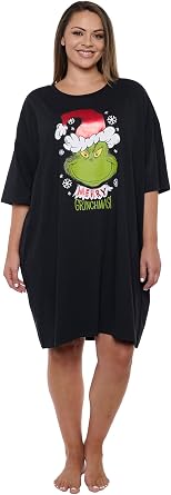 The Grinch Dr. Seuss Women Sleepshirt One Size and Plus Size