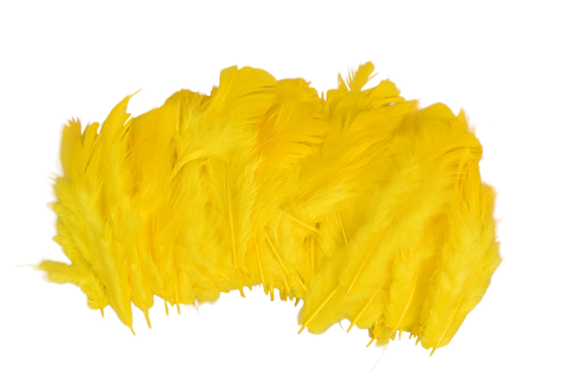 UVID Yellow Decorative Feathers for Art and Craft and CAN BE Used for Making Dream Catcher and Other DIY Craft Pack of 80PCS-image-12
