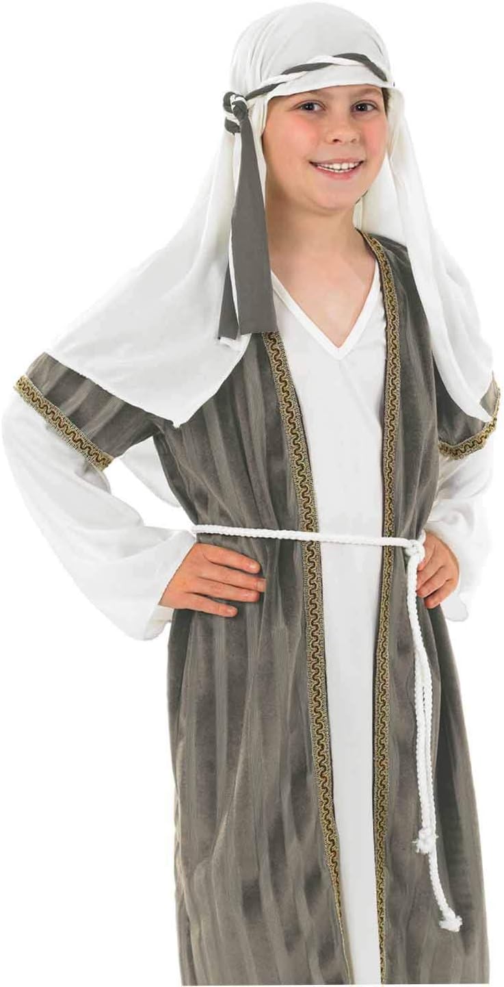 fun shack Grey Shepherd Costume for Kids, Boys Shepherd Costume, Nativity Costumes for Kids, Boys Christmas Costumes - Image 2