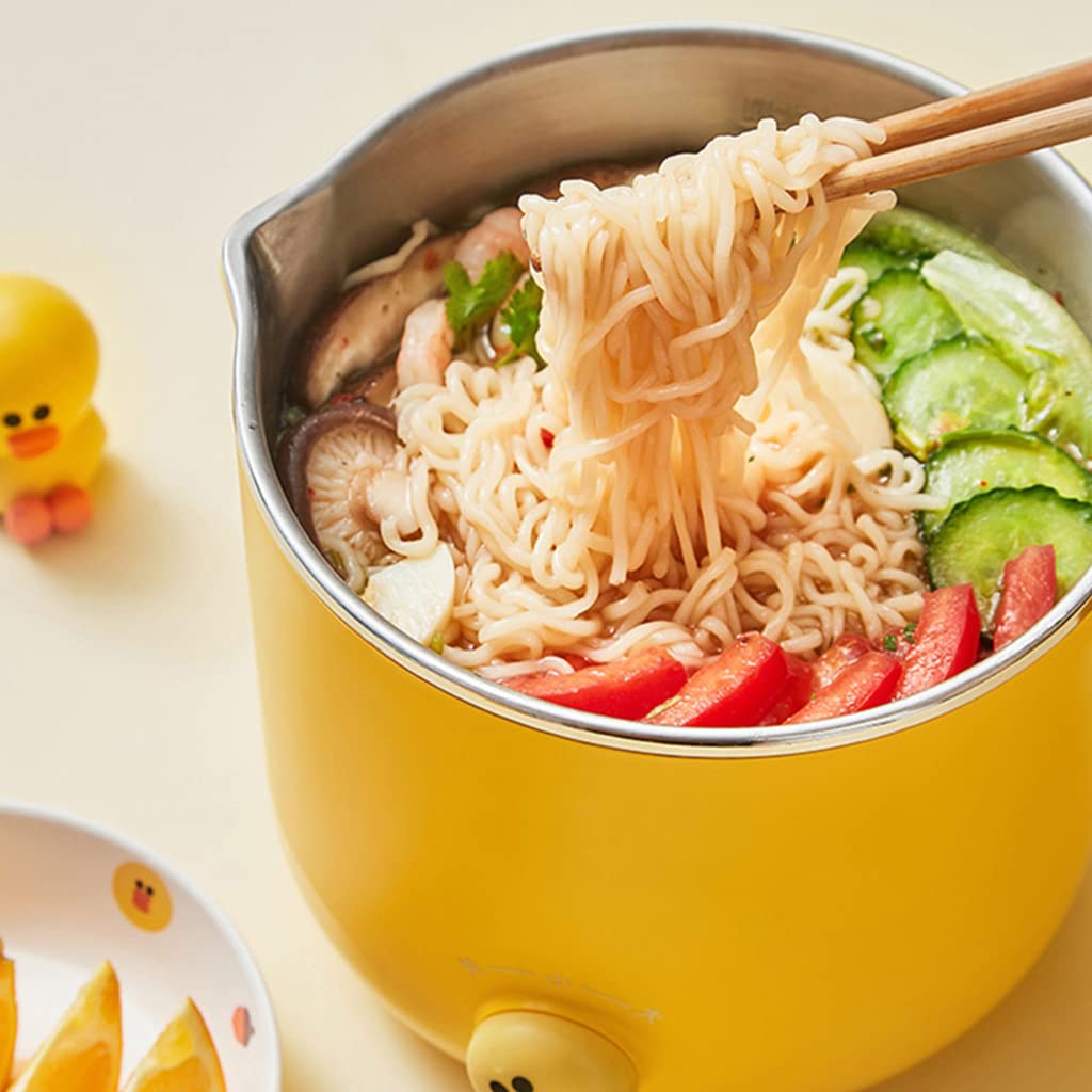 Ruchome, Mini elektryczny multicooker przenośny garnek do gotowania ryżu Hotpot żółty(Brown)
