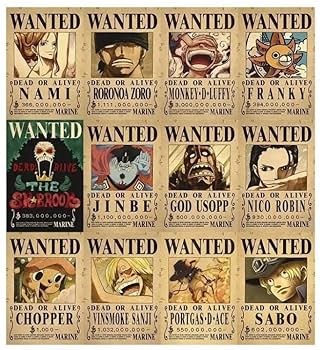 Amazon.co.jp: ワンピース ONEPIECE 麦わらの一味手配書 懸賞金