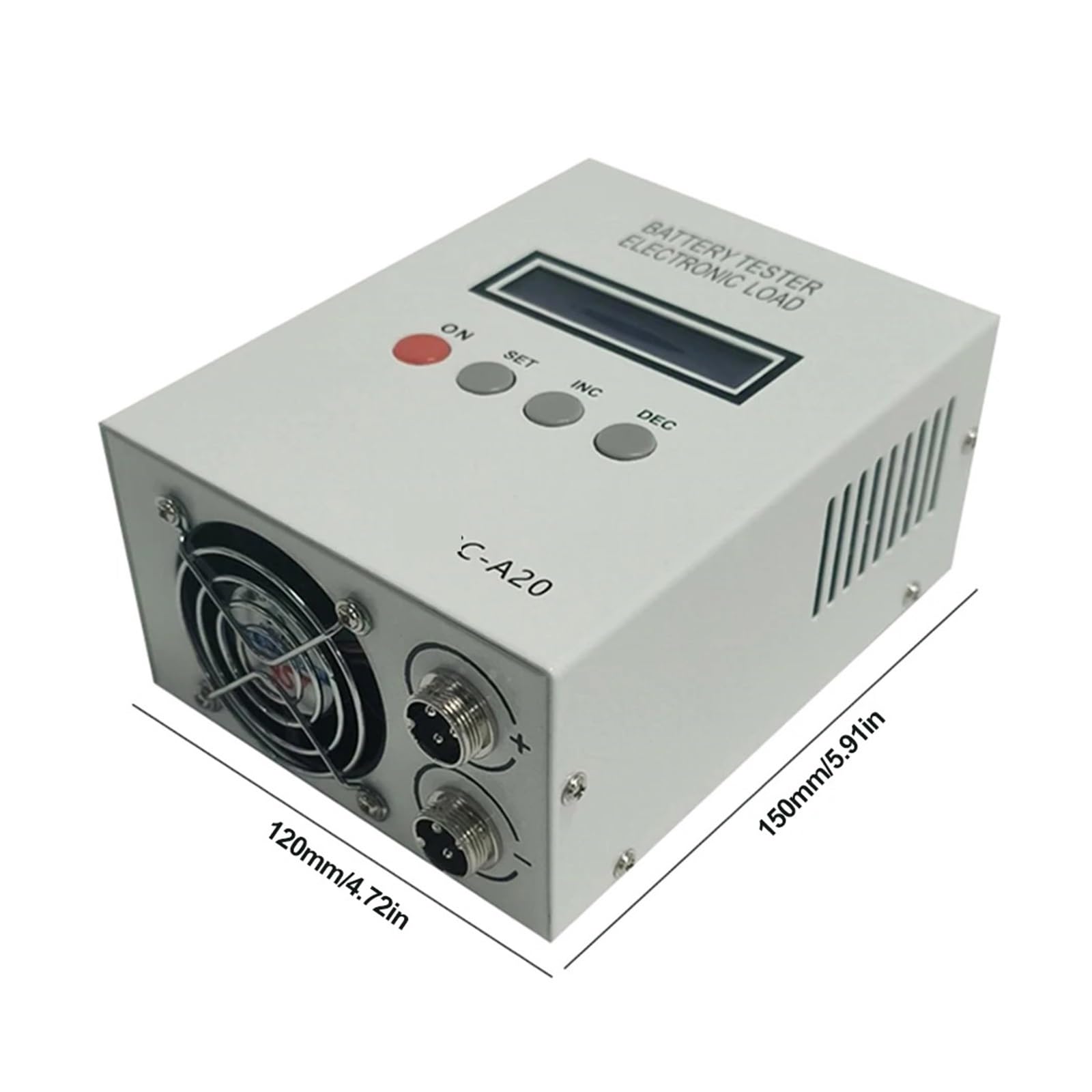Comprobador de batería C-A20, 30 V, 20 A, detector capacidad for baterías plomo-ácido litio, medidor carga y descarga 5 A Alta precisión