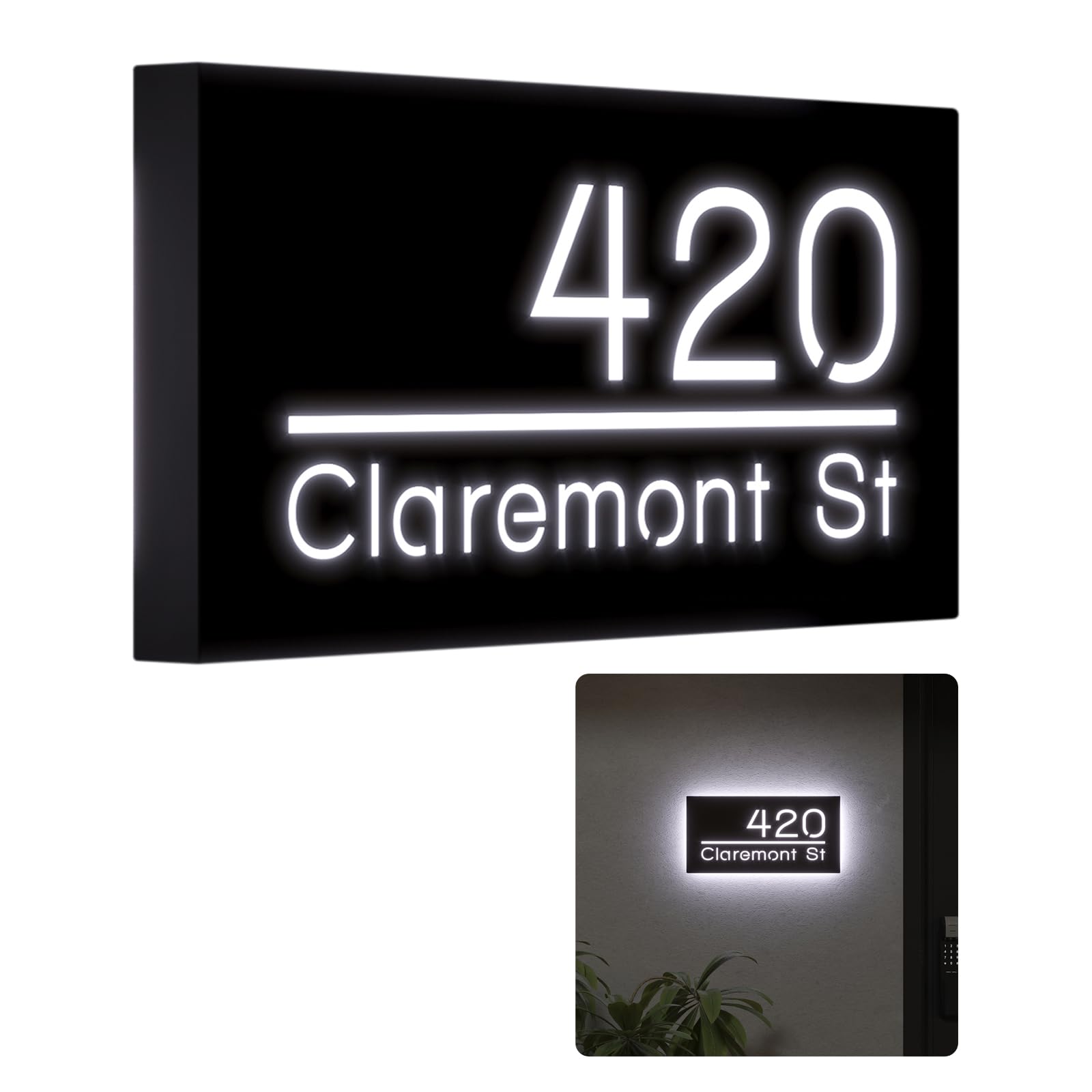 Grotrevleg 50x25cm Custom Backlit Sign
