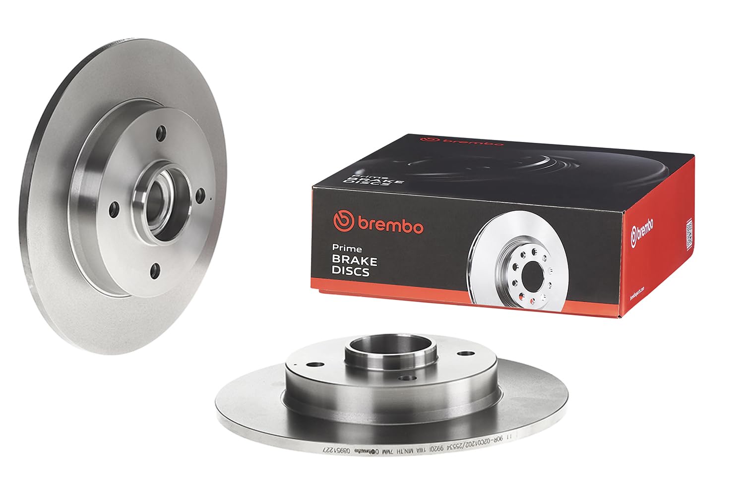 Brembo 08.9512.27 Tylna tarcza hamulcowa z zestawem łożysk i ABS - jednoczęściowa