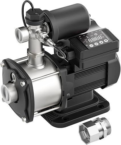 Whole House Water Pressure Booster Pump 86PSI, Automatic Variable Speed