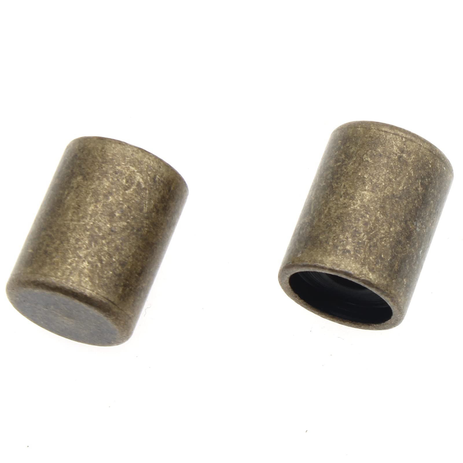 FDXGYH 2 Pcs 1/4-27 Solid Lamp Finials Caps Tapped of Tops for Lamp Shade Holder Harp Lamp Finial Knob Lamp Accessories [Bronze]