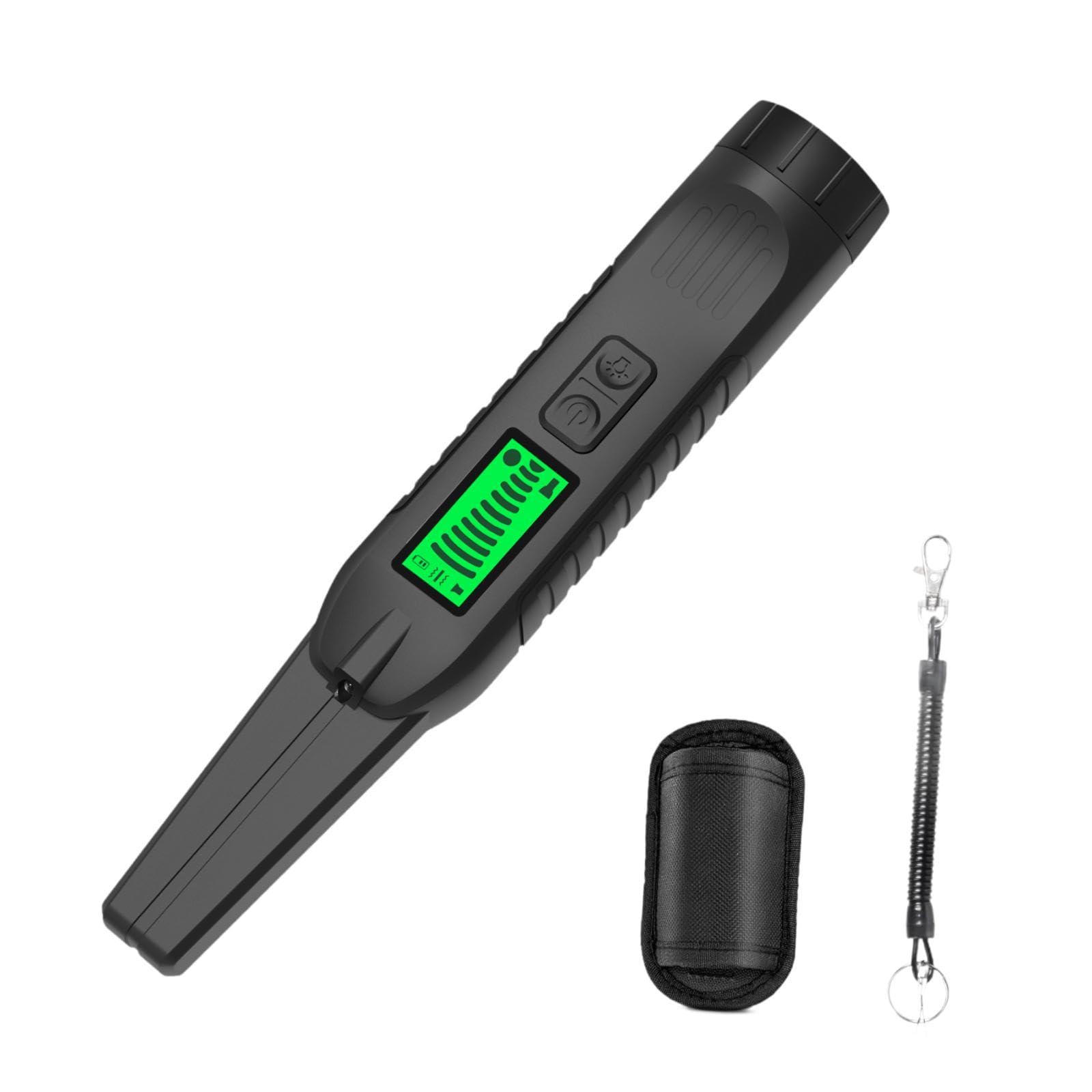 Metal Detector Lightweight Buzzer,Vibration,Sound Pinpointer IP68 Waterproof Black | Metal Detectors-image-13