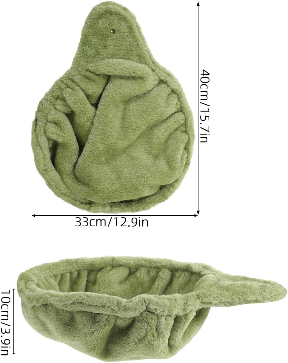 OSALADI Cat Tree Replacement Hanging Kitten Hammock Bed, 33cm Green Lint | Steel Ring Support, Lightweight Install, for Pet Cages and Balcony Posts