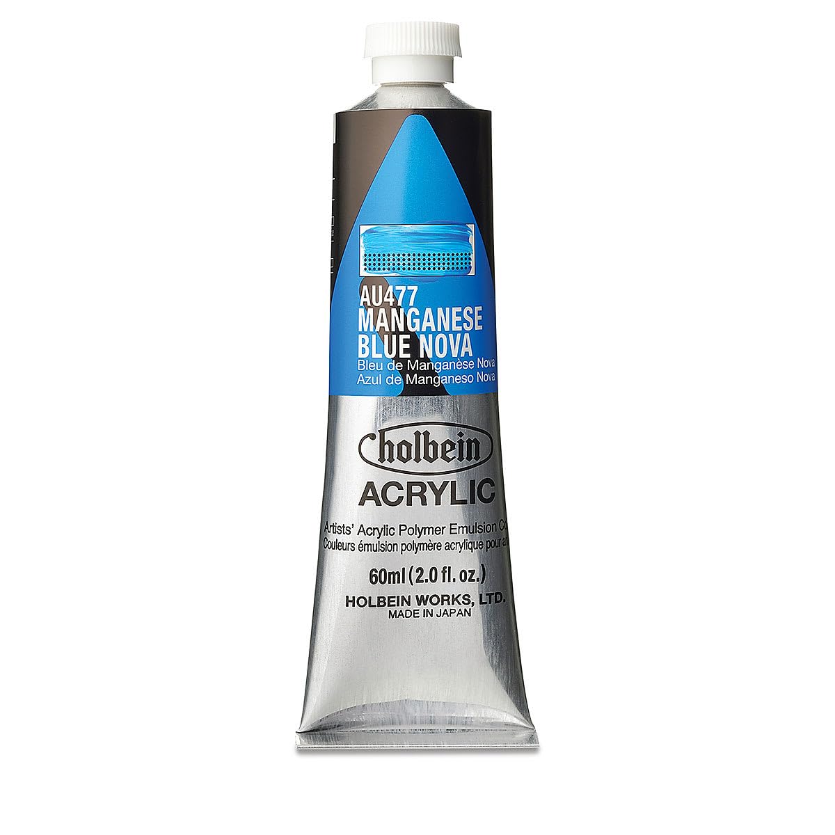 Holbein : Heavy Body : Acrylic Paint : 60ml : Manganese Blue Nova