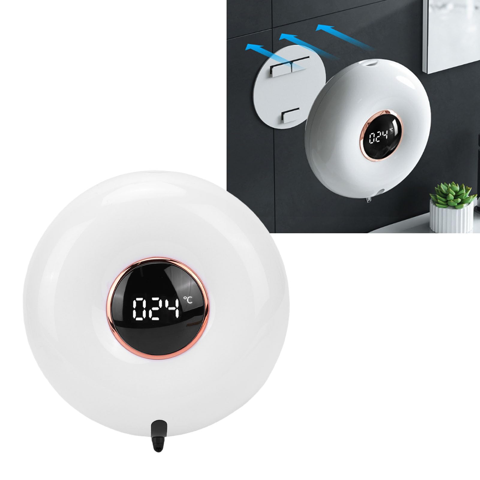 Dispensador automático de jabón espumoso 280ml montado en la Pared con Pantalla
