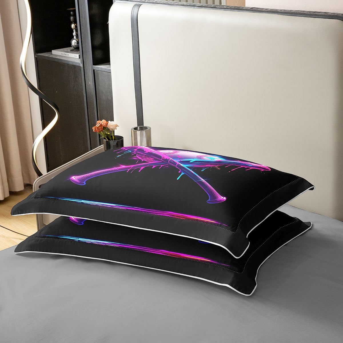 Homewish Neon Eiscreme Tropfen Baumwollbettwäsche 200x200