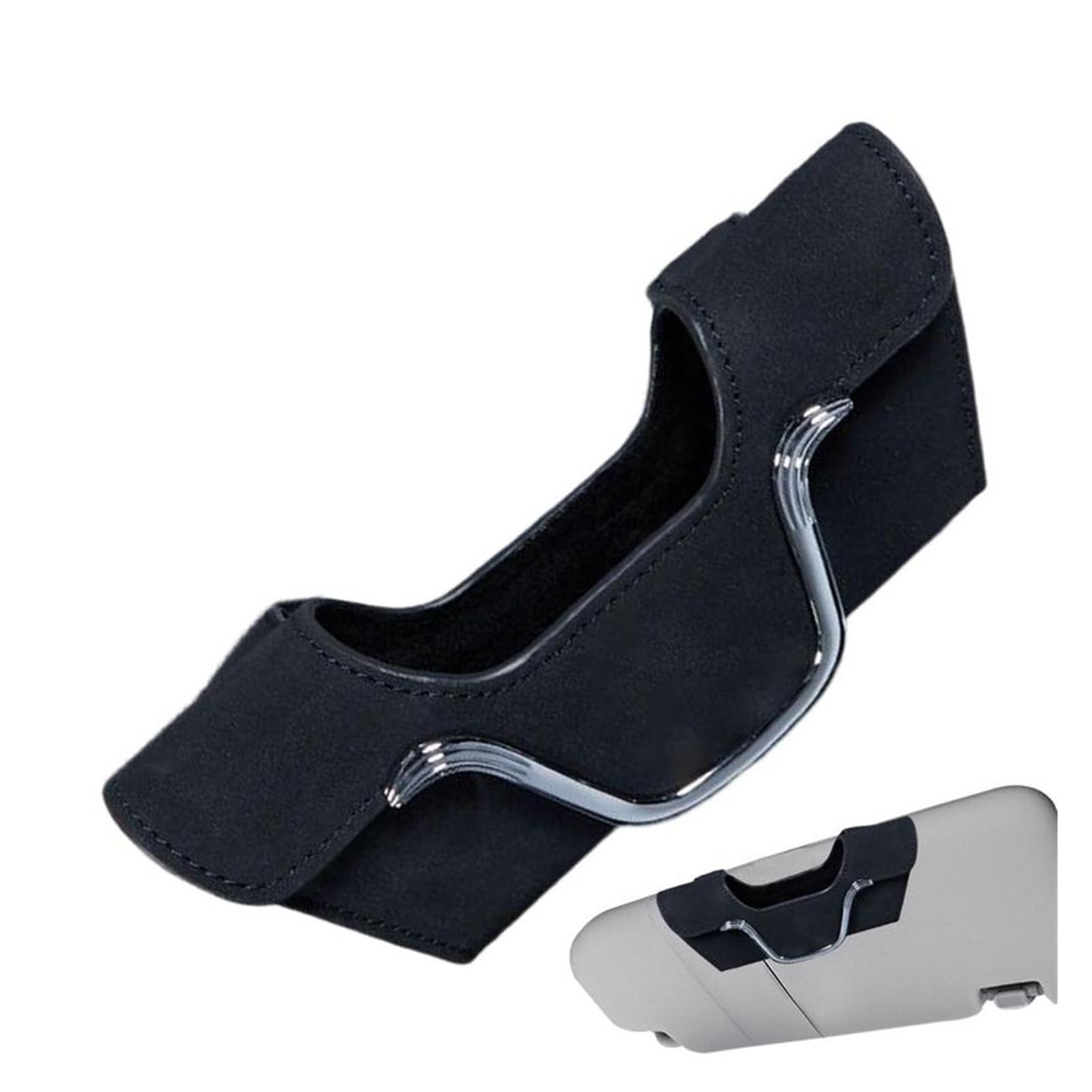 Xuanqingyi Store Uchwyt na okulary samochodowe Uniwersalny, wielofunkcyjny klips do okularów przeciwsłonecznych Uchwyt na karty Stojak na bilety Zapinany na długopis Osłona przeciwsłoneczna Organizato