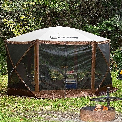Clam CLAM-ES-9879 Quick-Set Escape 11.5 X 11.5 Ft Portable Pop-Up Outdoor Camping Screen Tent 6-Sided Canopy Shelter W/ Netting thumb #5