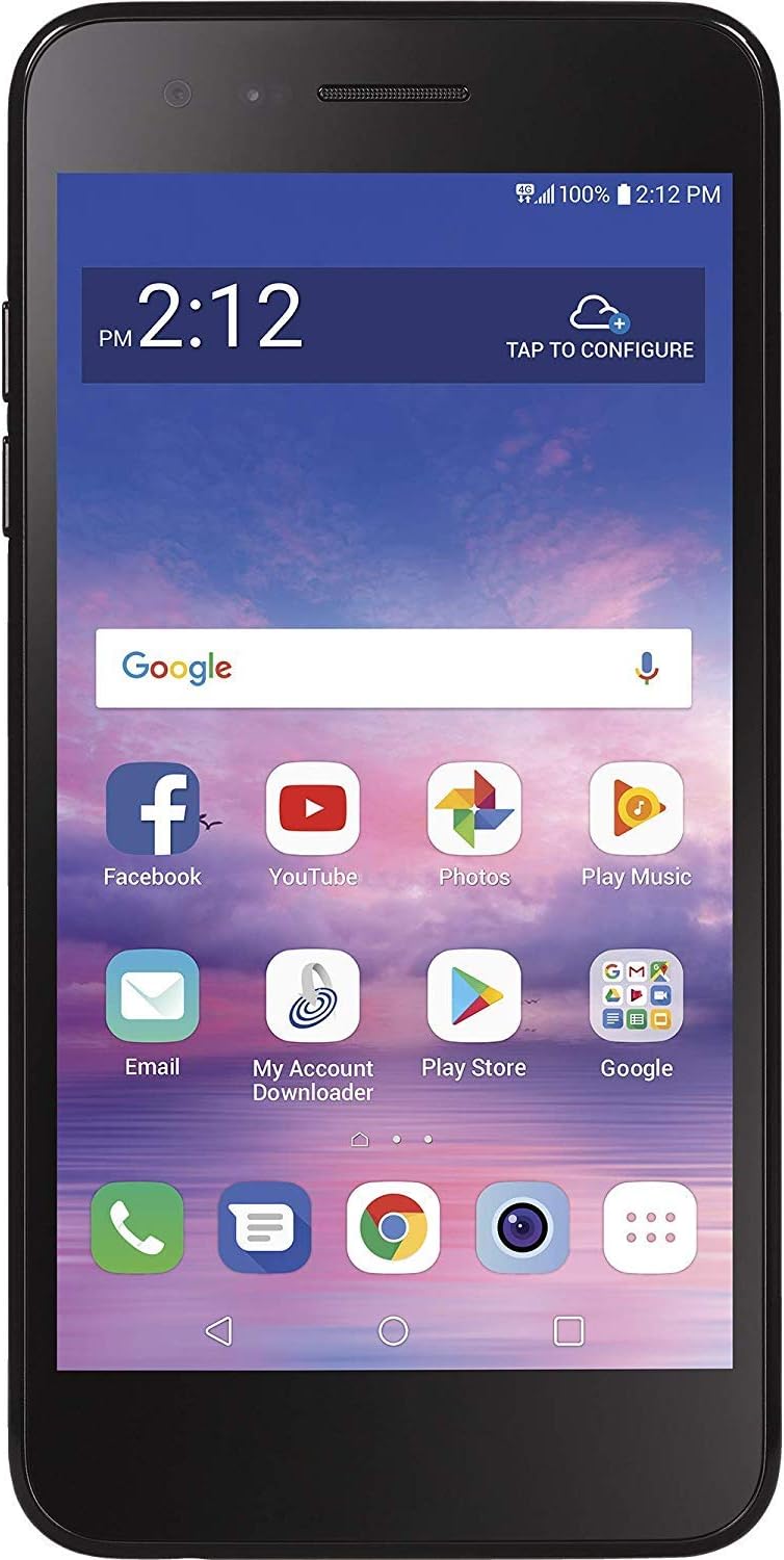 Tracfone Rebel 4 4G LTE Prepaid Smartphone Bundle with Tracfone 1 Year of New Service (1200 MIN/1200 Text/1200MB)
