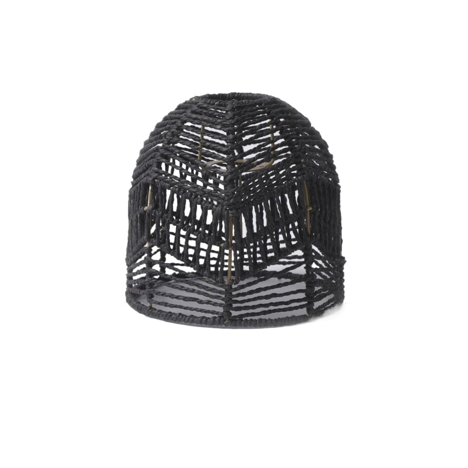 RRYPBOVG Pendant Lights Shade Lantern Pendant Lamp Shade Rattan Wicker Chandeliers Hand-Woven Lampshades Lighting Fixtures Hanging Light(Black)