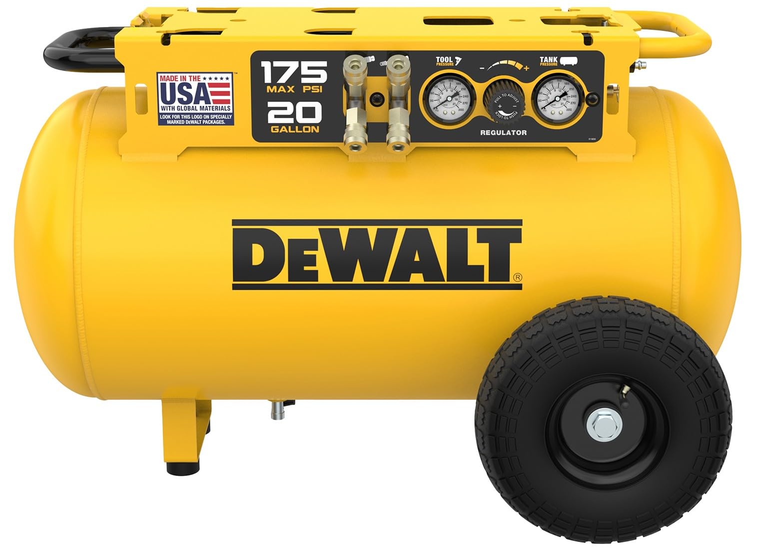 DEWALT 20 Gallon Portable Air Tank Compatible with TOUGHSYSTEM 2.0