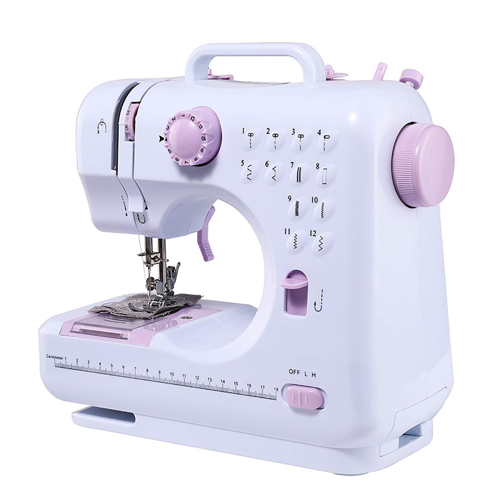Mini Máquina De Coser Mini Máquina De Coser Portátil Máquina De Coser Pequeña Eléctrica Doméstica Máquina De Coser Eléctrica Fácil De Usar (Color : White, Size : 32x15x30cm) (White 32x15x30cm)