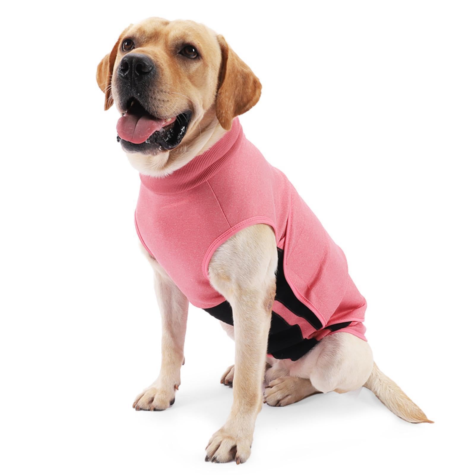 ODSSTAIPS Dog Anxiety Vest Thunder Vest for Dogs Anxiety Dog Thunder Jacket for Thunderstorm,Travel and Vet Visits Pink XS